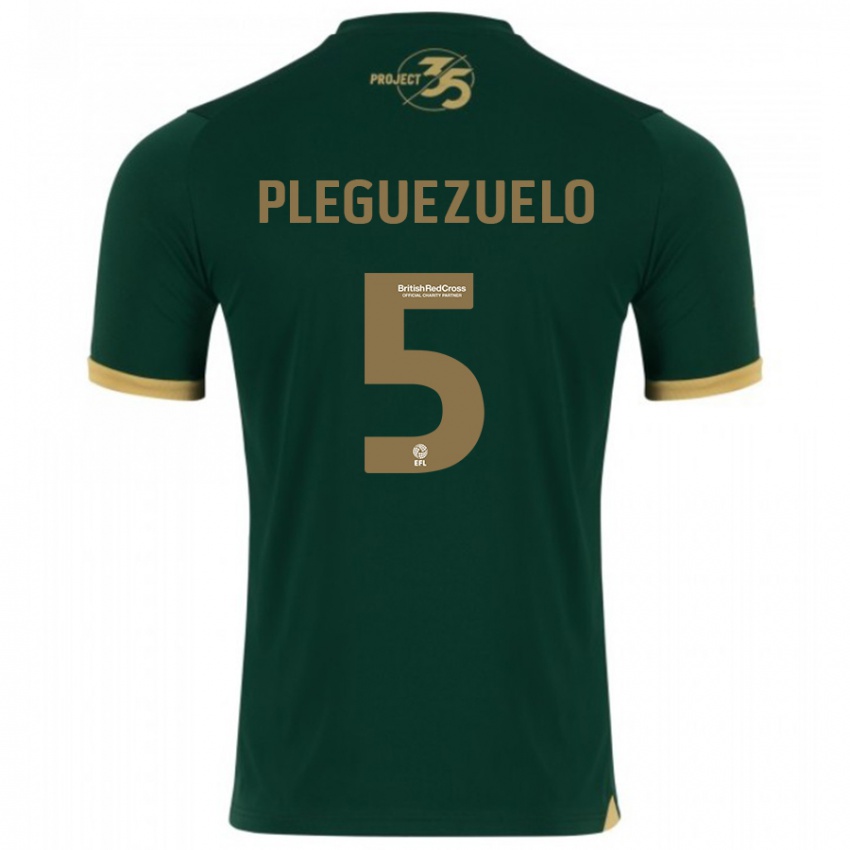 Kinder Julio Pleguezuelo #5 Grün Heimtrikot Trikot 2023/24 T-Shirt Österreich