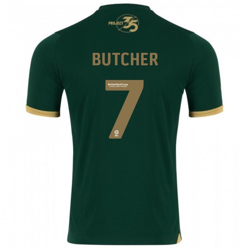 Kinder Matt Butcher #7 Grün Heimtrikot Trikot 2023/24 T-Shirt Österreich