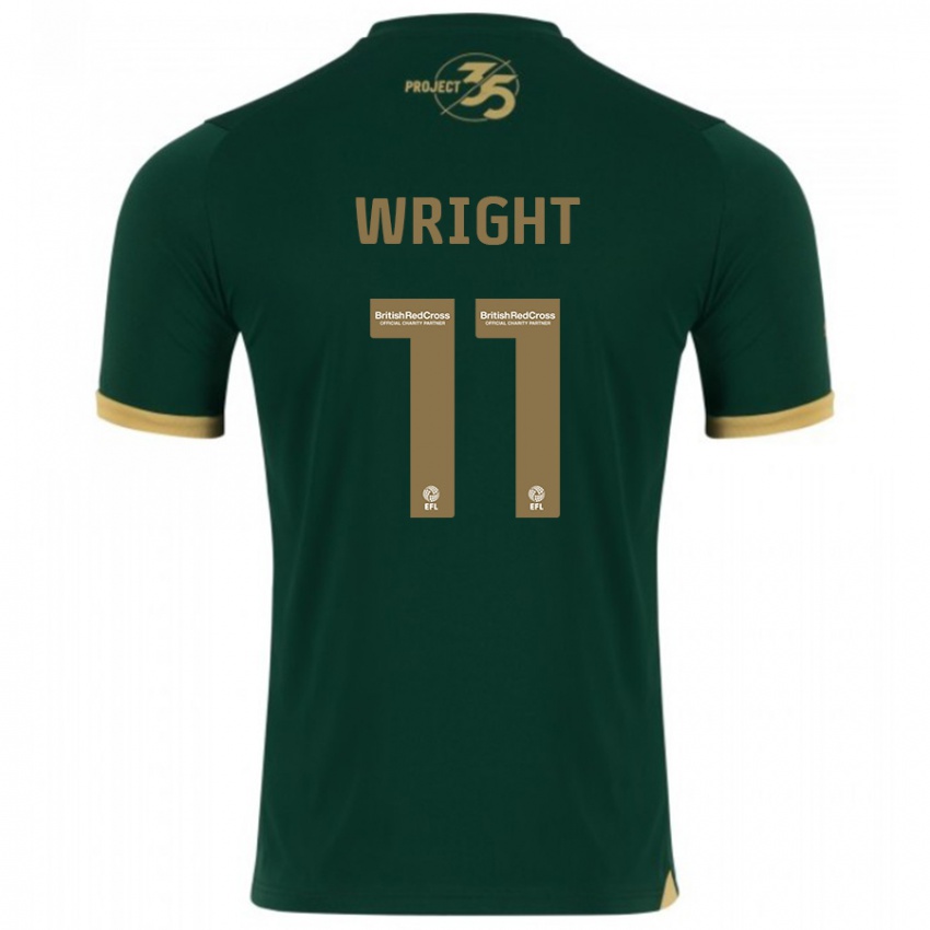 Kinder Callum Wright #11 Grün Heimtrikot Trikot 2023/24 T-Shirt Österreich