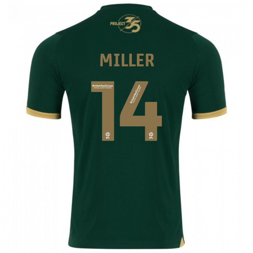 Kinder Mickel Miller #14 Grün Heimtrikot Trikot 2023/24 T-Shirt Österreich