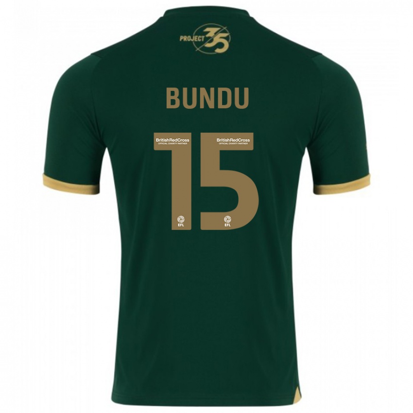 Kinder Mustapha Bundu #15 Grün Heimtrikot Trikot 2023/24 T-Shirt Österreich