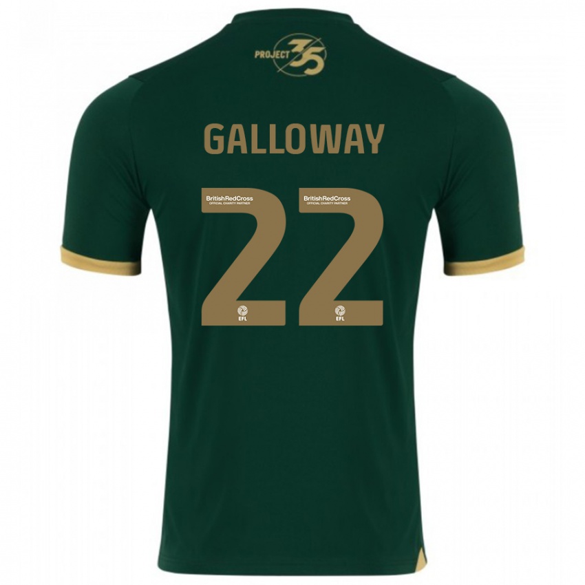 Kinder Brendan Galloway #22 Grün Heimtrikot Trikot 2023/24 T-Shirt Österreich