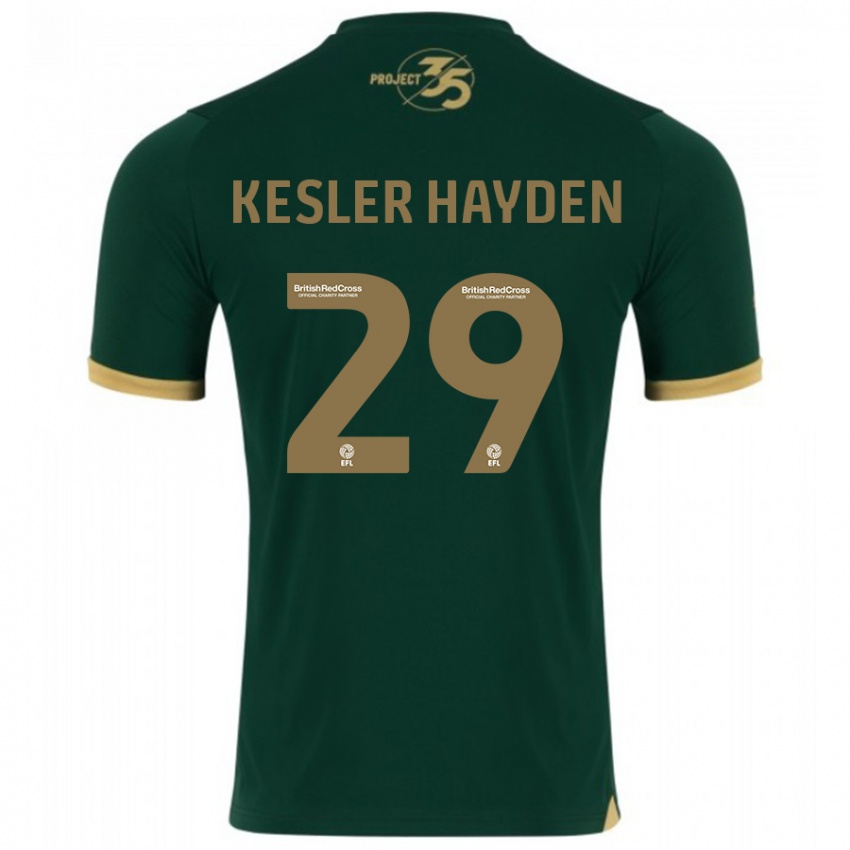 Kinder Kaine Kesler-Hayden #29 Grün Heimtrikot Trikot 2023/24 T-Shirt Österreich