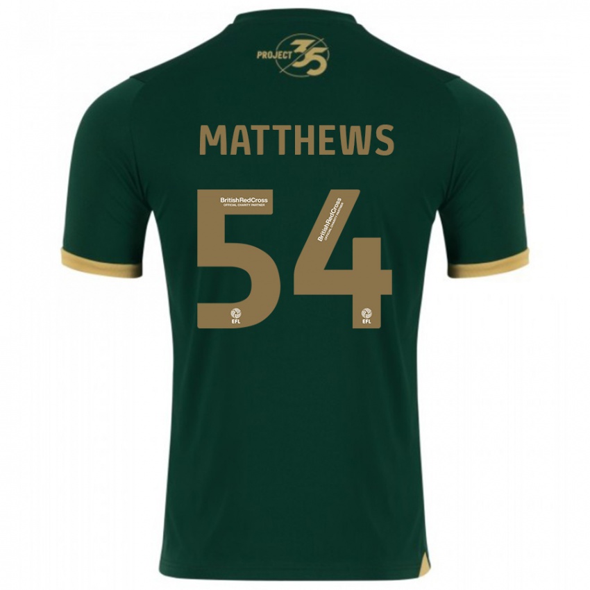 Kinder Jack Matthews #54 Grün Heimtrikot Trikot 2023/24 T-Shirt Österreich