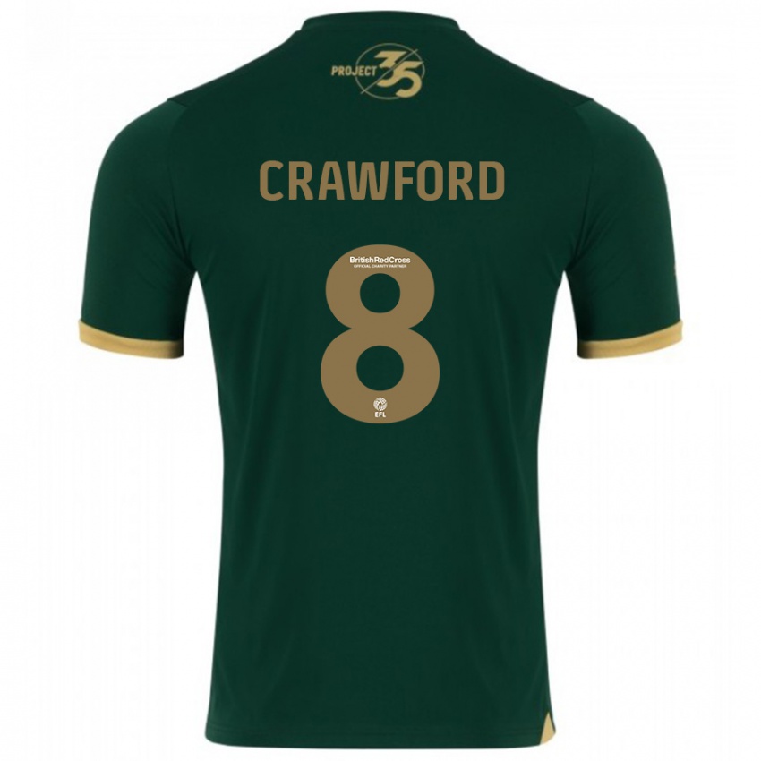 Kinder Imy Crawford #8 Grün Heimtrikot Trikot 2023/24 T-Shirt Österreich