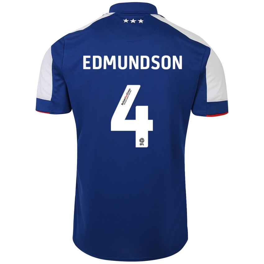 Kinder George Edmundson #4 Blau Heimtrikot Trikot 2023/24 T-Shirt Österreich