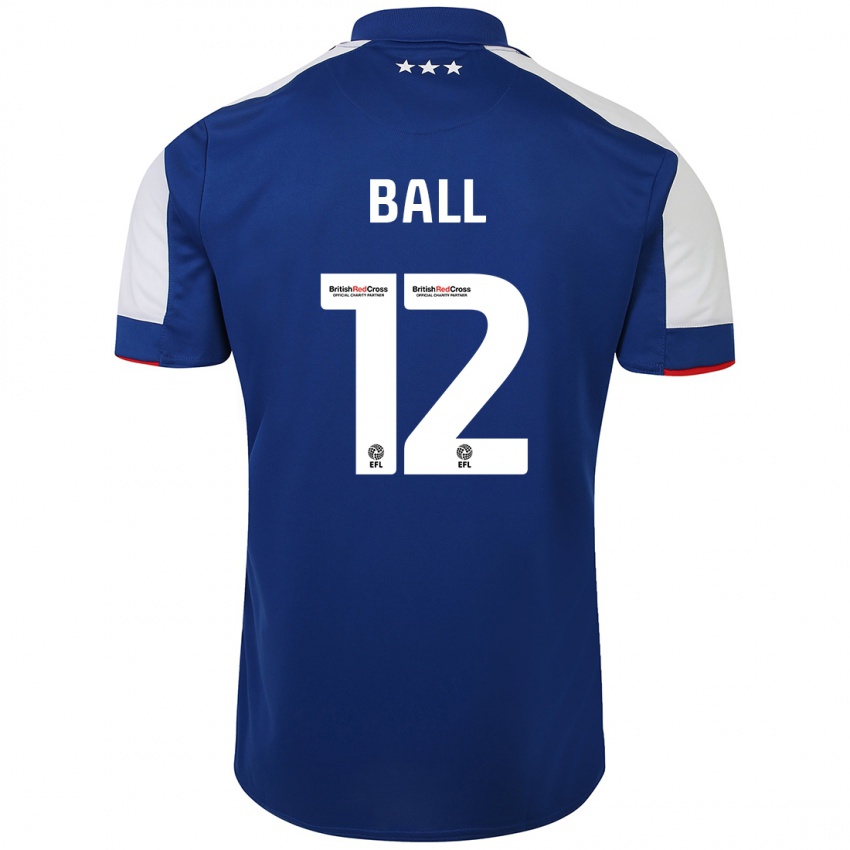 Kinder Dominic Ball #12 Blau Heimtrikot Trikot 2023/24 T-Shirt Österreich