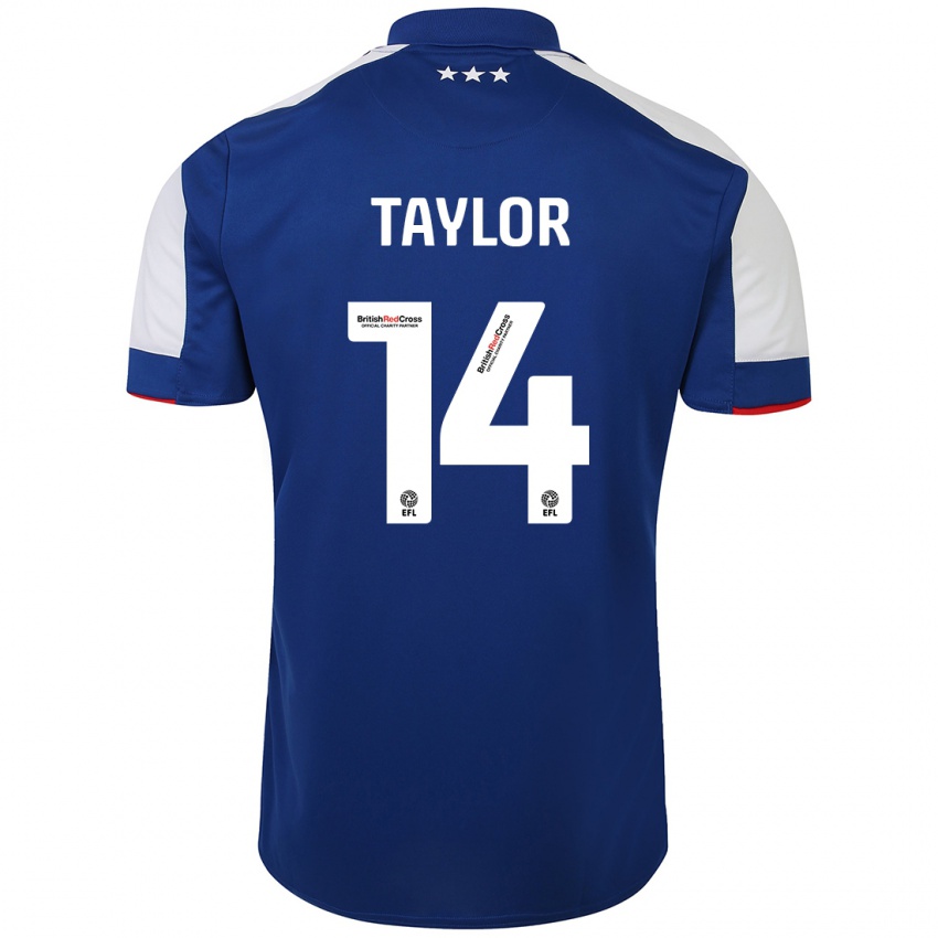 Kinder Jack Taylor #14 Blau Heimtrikot Trikot 2023/24 T-Shirt Österreich