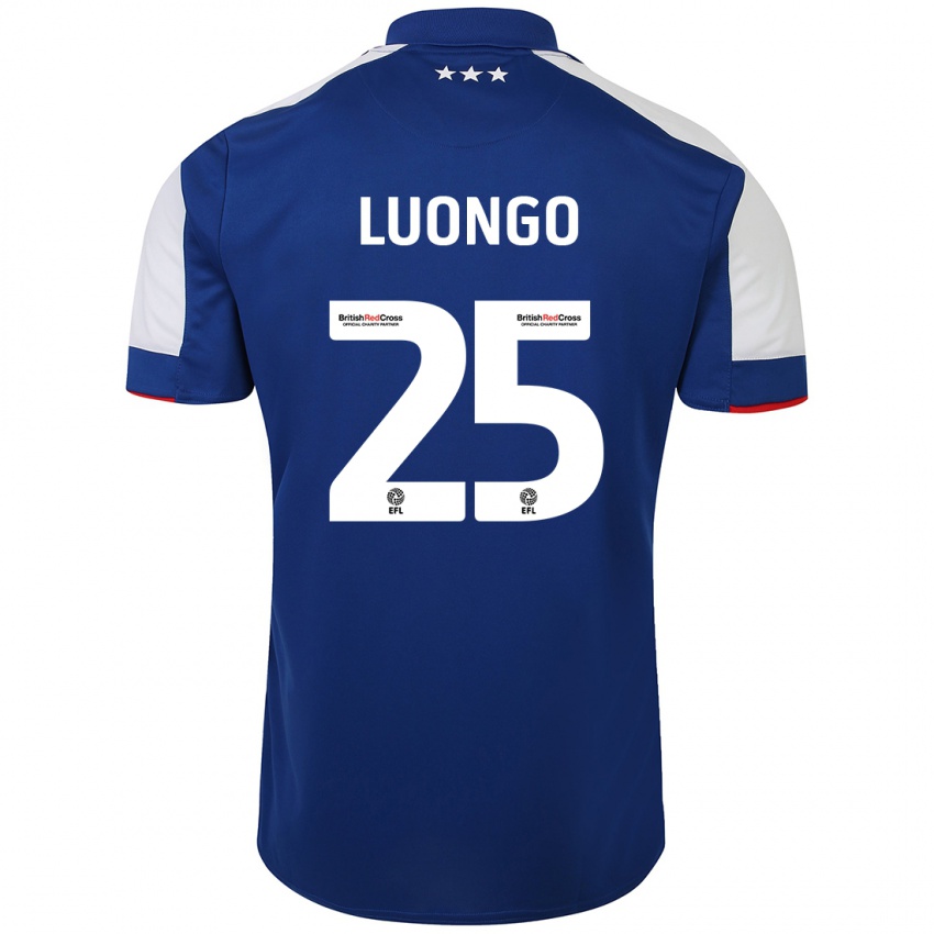 Kinder Massimo Luongo #25 Blau Heimtrikot Trikot 2023/24 T-Shirt Österreich