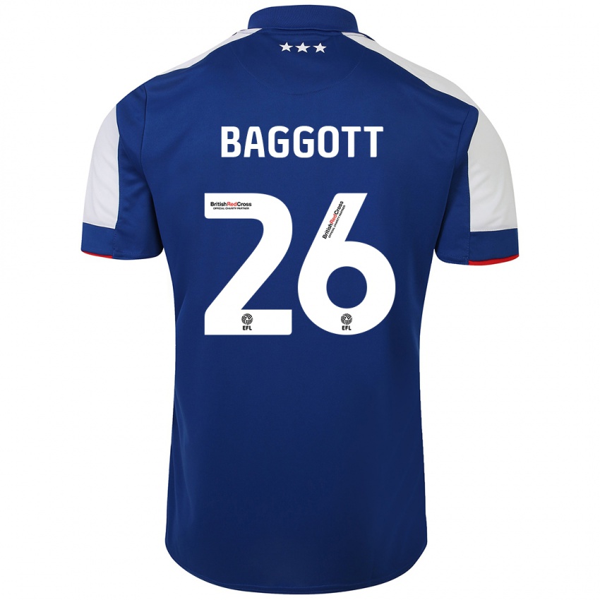 Kinder Elkan Baggott #26 Blau Heimtrikot Trikot 2023/24 T-Shirt Österreich