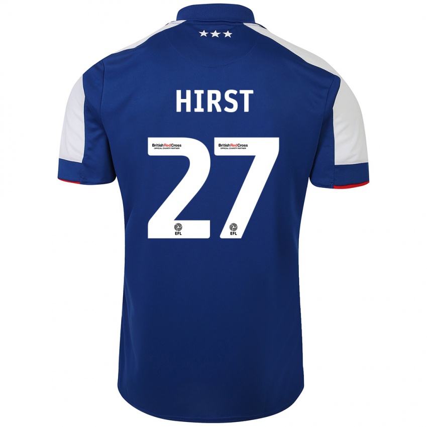 Kinder George Hirst #27 Blau Heimtrikot Trikot 2023/24 T-Shirt Österreich