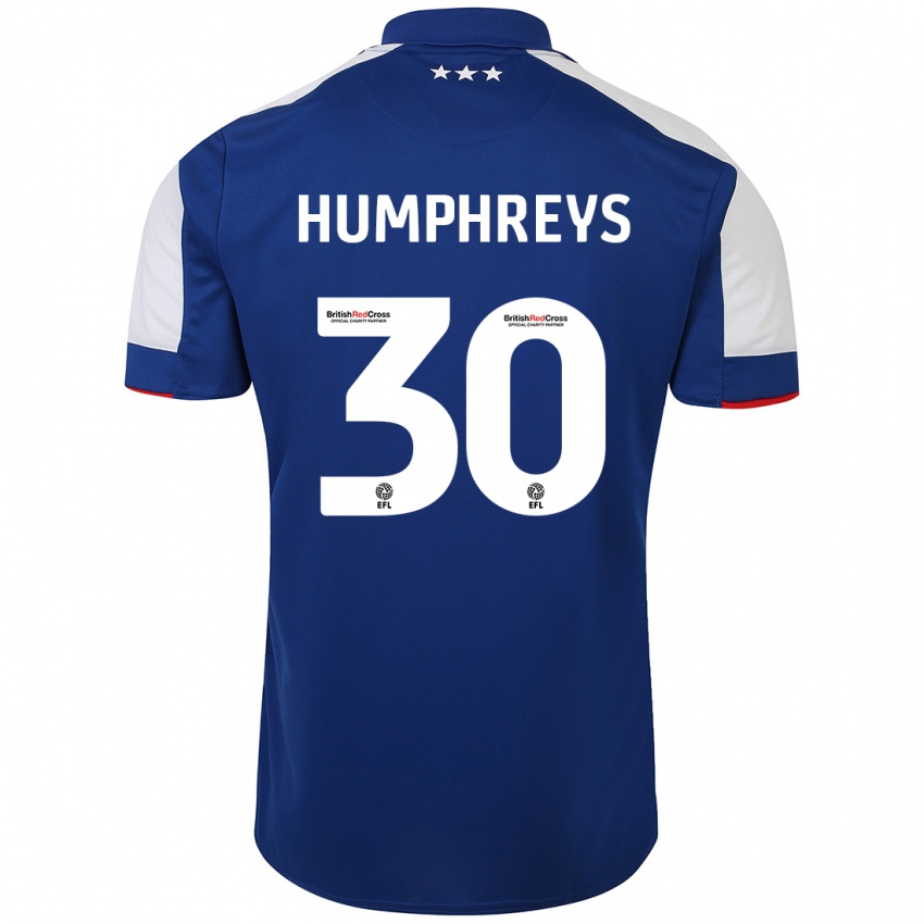 Kinder Cameron Humphreys #30 Blau Heimtrikot Trikot 2023/24 T-Shirt Österreich