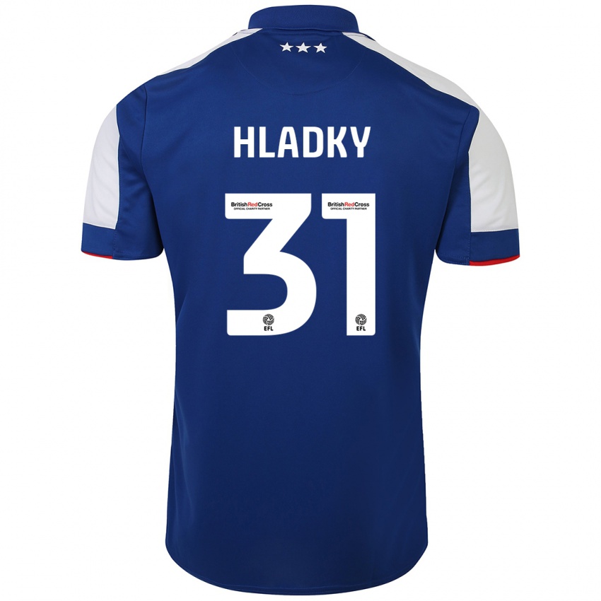 Kinder Vaclav Hladky #31 Blau Heimtrikot Trikot 2023/24 T-Shirt Österreich