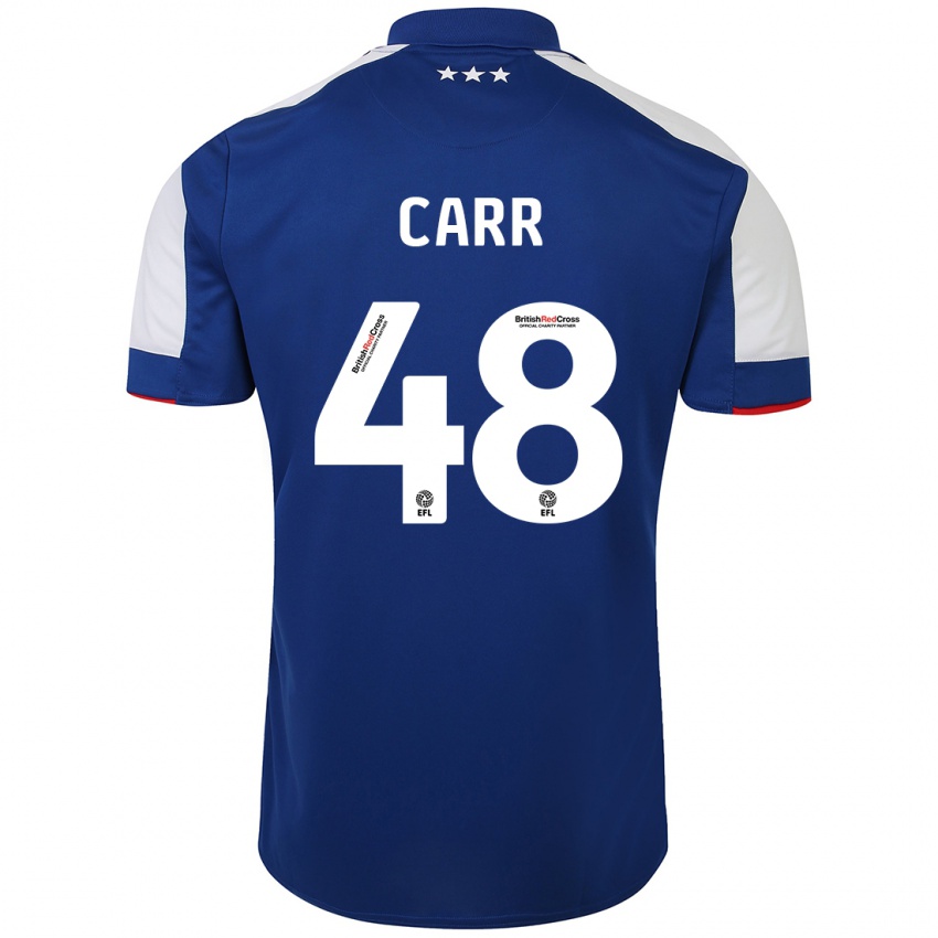 Kinder Ryan Carr #48 Blau Heimtrikot Trikot 2023/24 T-Shirt Österreich