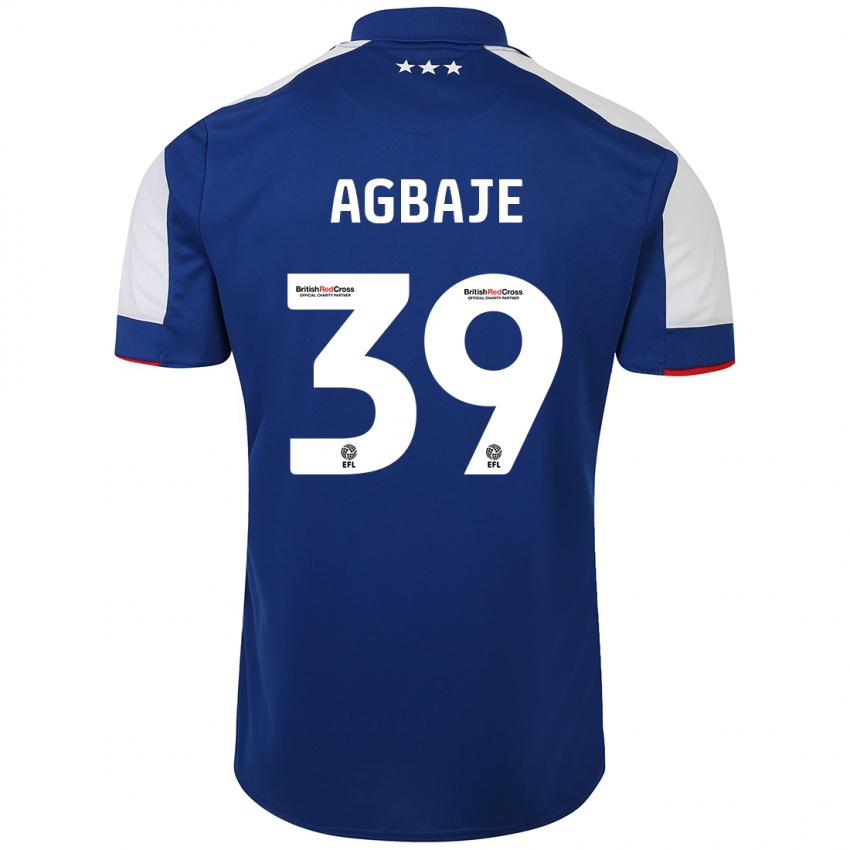 Kinder Edwin Agbaje #39 Blau Heimtrikot Trikot 2023/24 T-Shirt Österreich