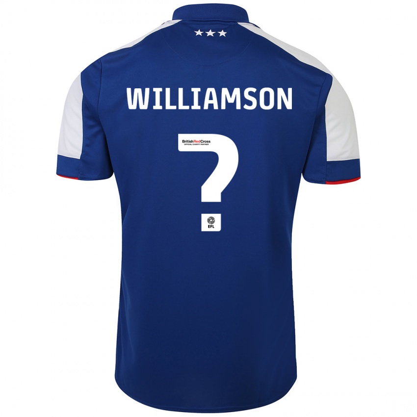 Kinder Woody Williamson #0 Blau Heimtrikot Trikot 2023/24 T-Shirt Österreich