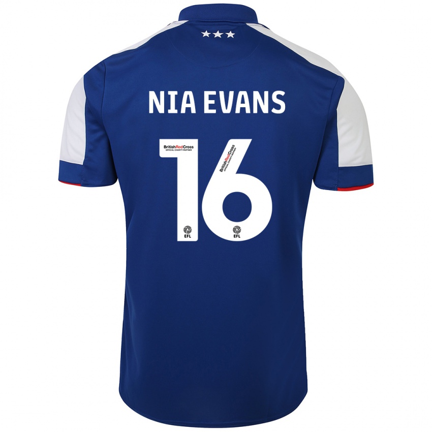 Kinder Nia Evans #16 Blau Heimtrikot Trikot 2023/24 T-Shirt Österreich