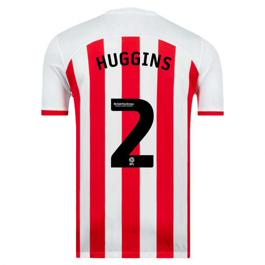 Kinder Niall Huggins #2 Weiß Heimtrikot Trikot 2023/24 T-Shirt Österreich