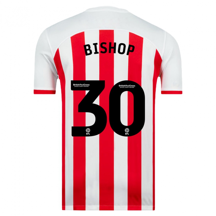 Kinder Nathan Bishop #30 Weiß Heimtrikot Trikot 2023/24 T-Shirt Österreich