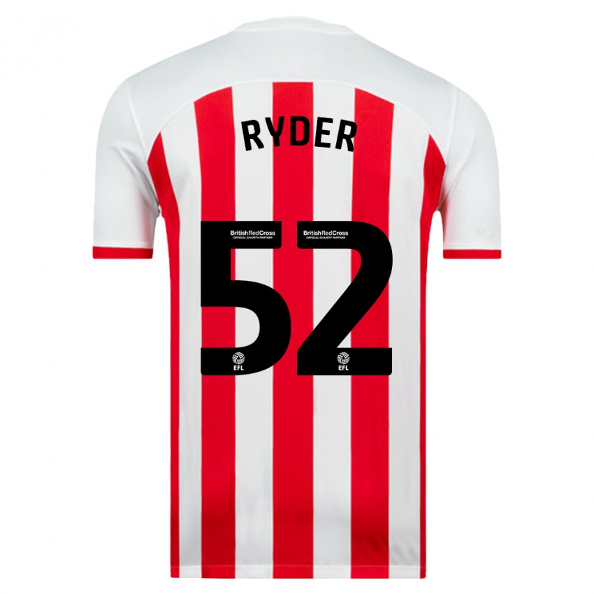 Kinder Joe Ryder #52 Weiß Heimtrikot Trikot 2023/24 T-Shirt Österreich