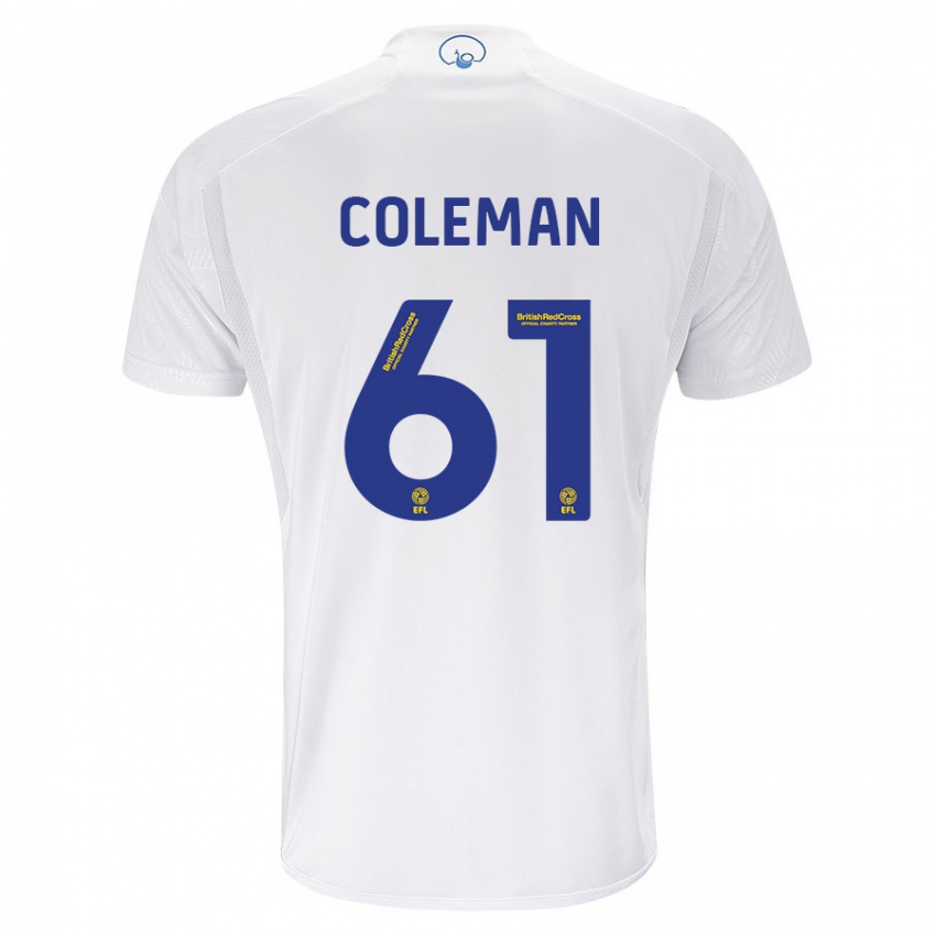 Kinder Cian Coleman #61 Weiß Heimtrikot Trikot 2023/24 T-Shirt Österreich