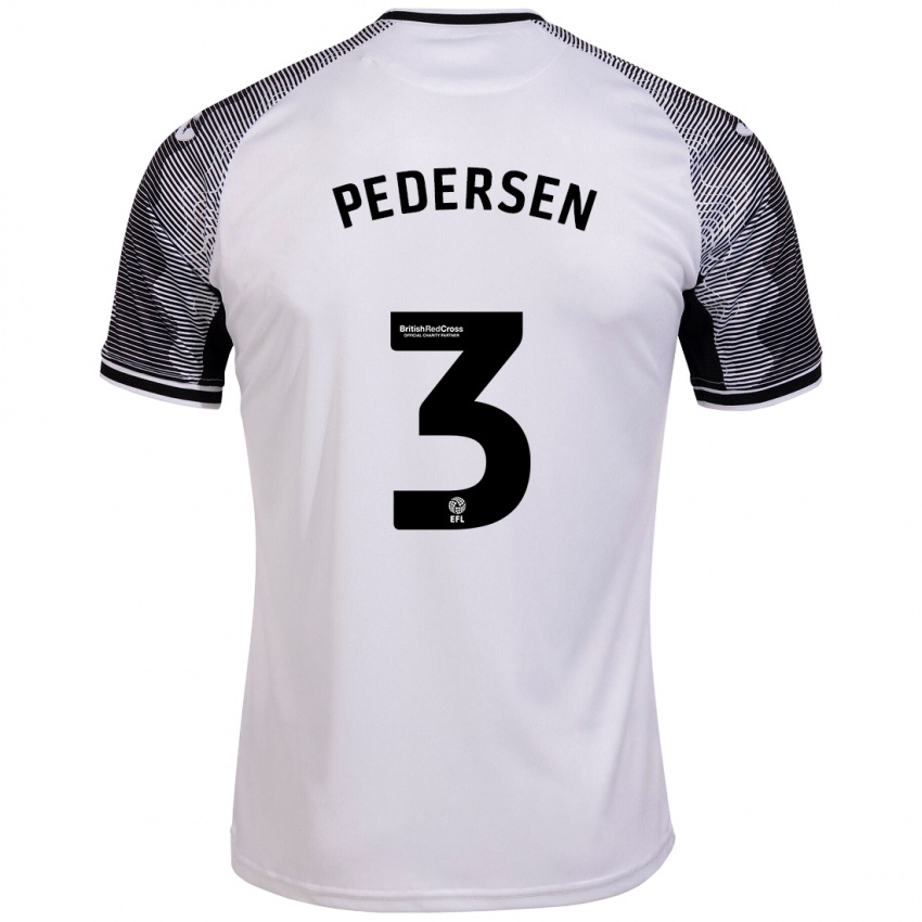 Kinder Kristian Pedersen #3 Weiß Heimtrikot Trikot 2023/24 T-Shirt Österreich