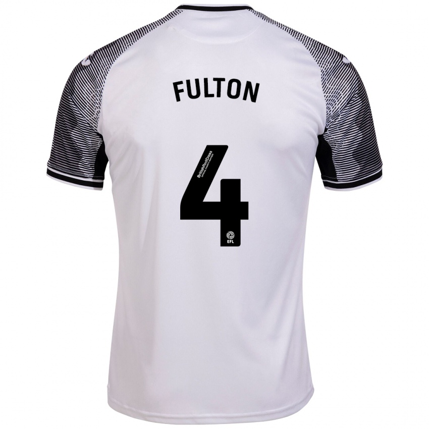 Kinder Jay Fulton #4 Weiß Heimtrikot Trikot 2023/24 T-Shirt Österreich