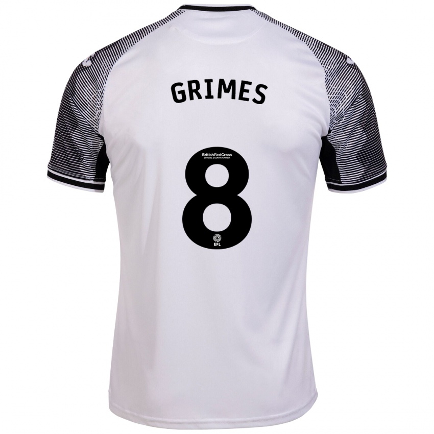 Kinder Matt Grimes #8 Weiß Heimtrikot Trikot 2023/24 T-Shirt Österreich