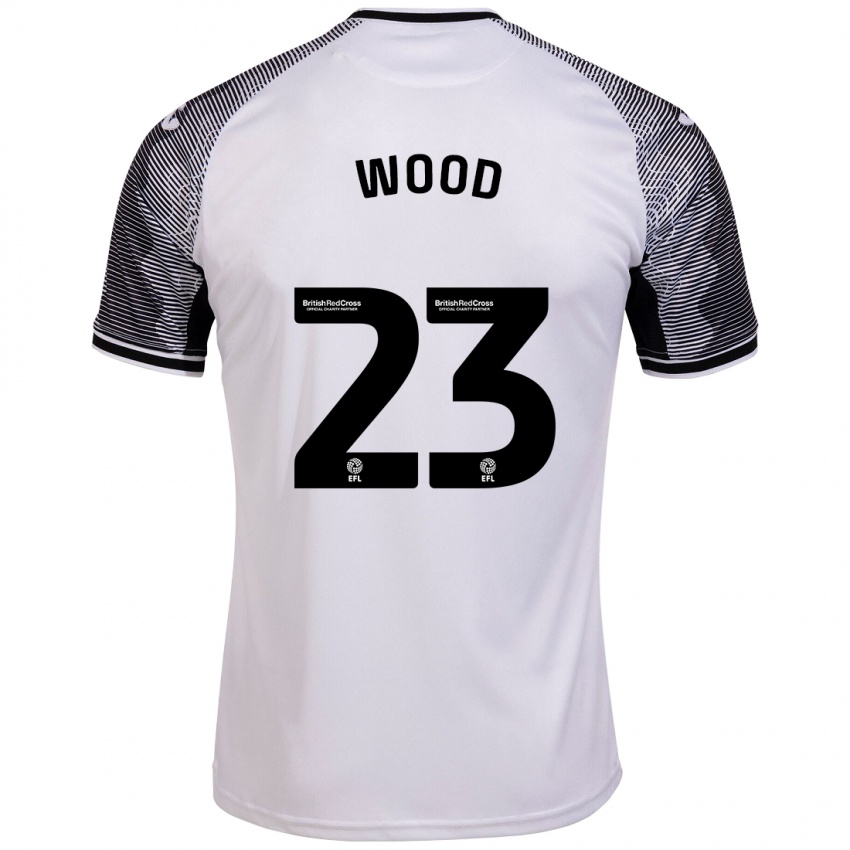 Kinder Nathan Wood #23 Weiß Heimtrikot Trikot 2023/24 T-Shirt Österreich