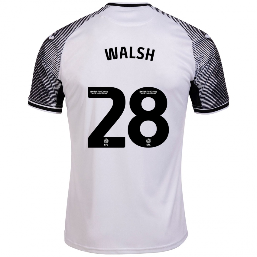 Kinder Liam Walsh #28 Weiß Heimtrikot Trikot 2023/24 T-Shirt Österreich