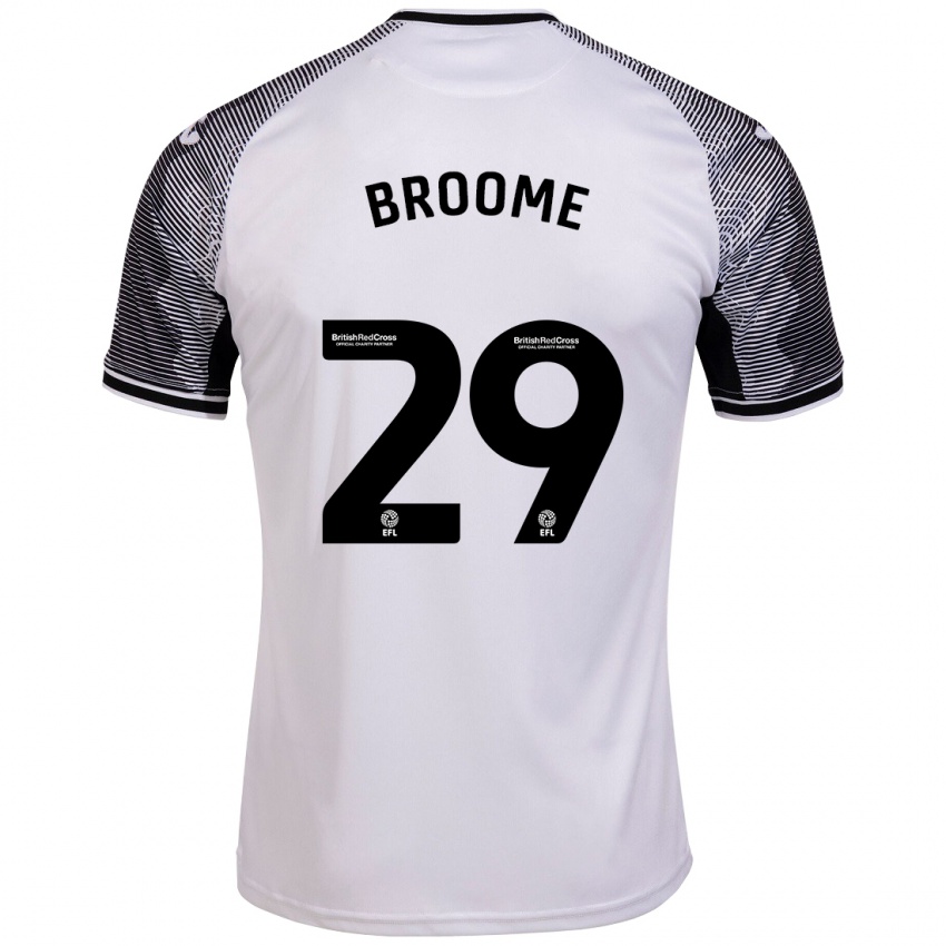 Kinder Nathan Broome #29 Weiß Heimtrikot Trikot 2023/24 T-Shirt Österreich