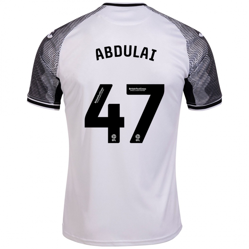 Kinder Azeem Abdulai #47 Weiß Heimtrikot Trikot 2023/24 T-Shirt Österreich