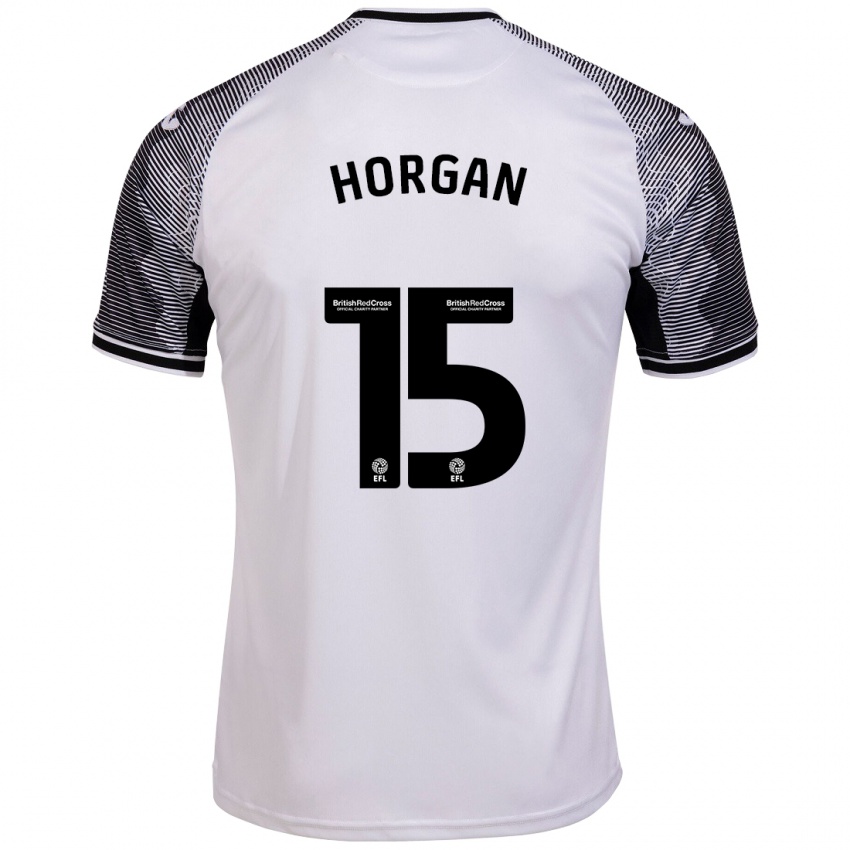 Kinder Gwenan Horgan #15 Weiß Heimtrikot Trikot 2023/24 T-Shirt Österreich