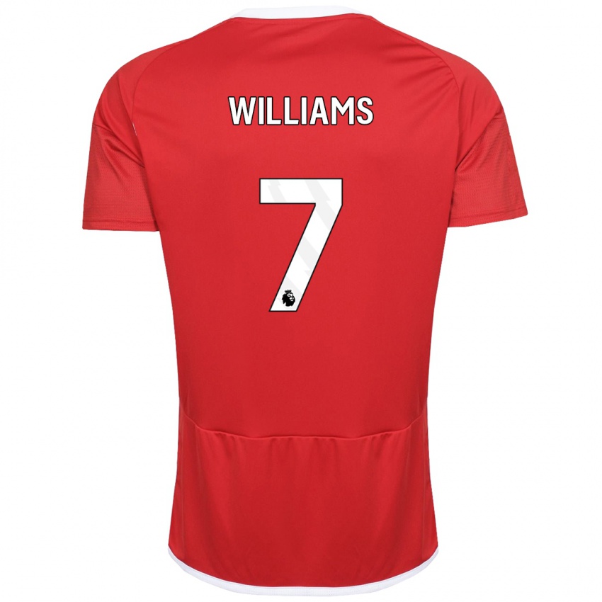 Kinder Neco Williams #7 Rot Heimtrikot Trikot 2023/24 T-Shirt Österreich