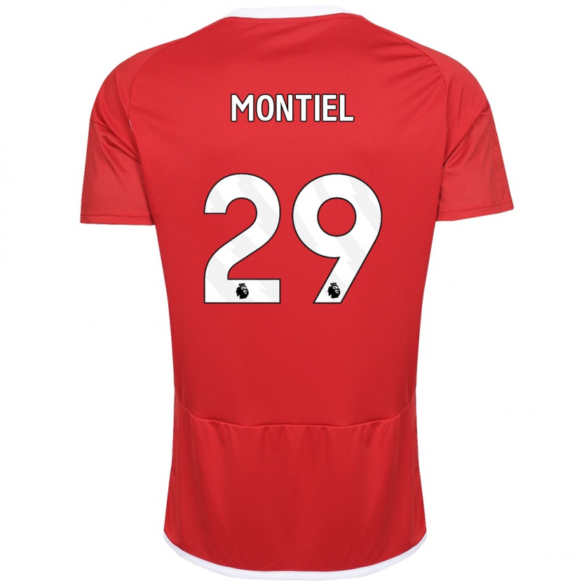 Kinder Gonzalo Montiel #29 Rot Heimtrikot Trikot 2023/24 T-Shirt Österreich