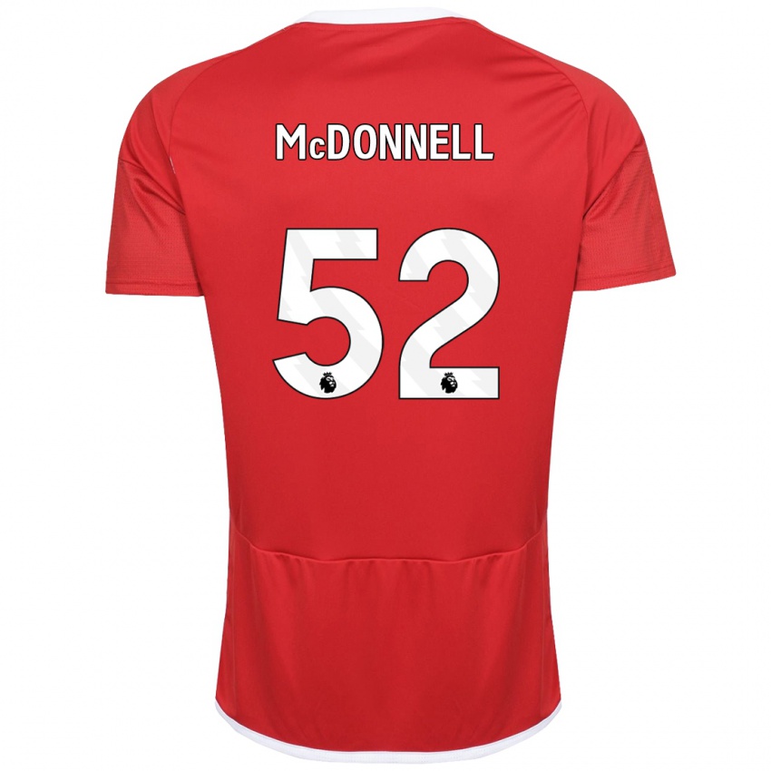 Kinder Jamie Mcdonnell #52 Rot Heimtrikot Trikot 2023/24 T-Shirt Österreich