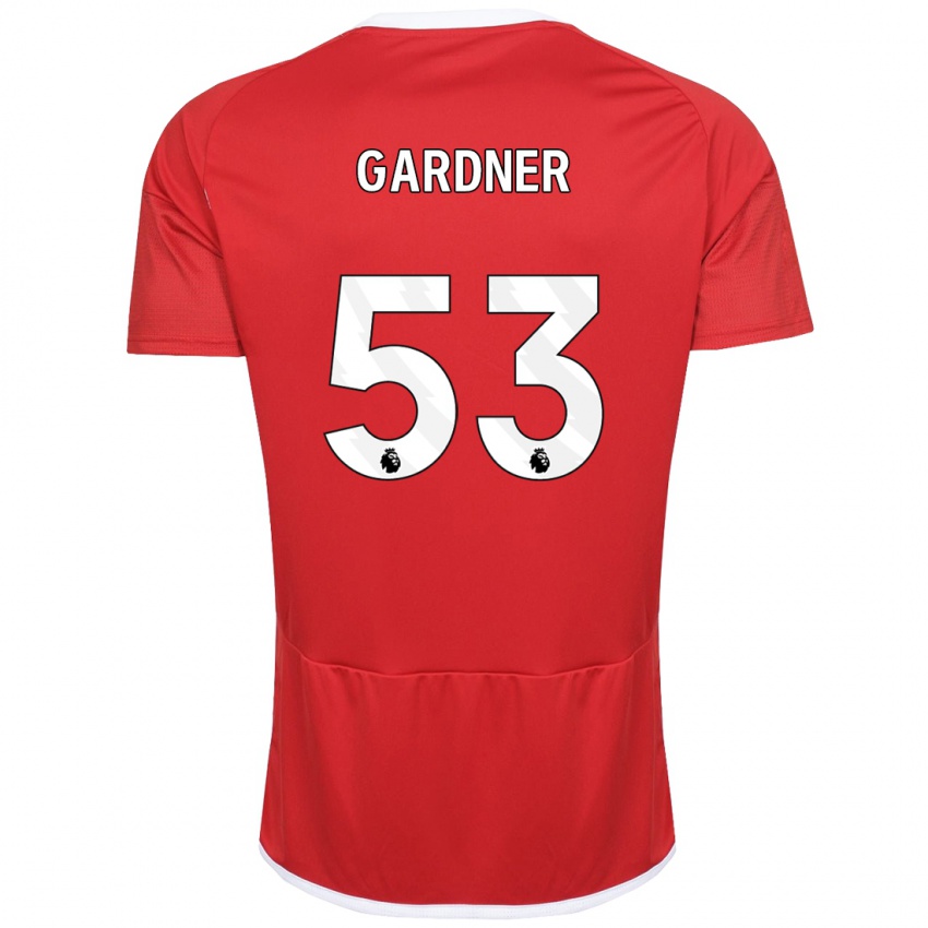 Kinder Joe Gardner #53 Rot Heimtrikot Trikot 2023/24 T-Shirt Österreich