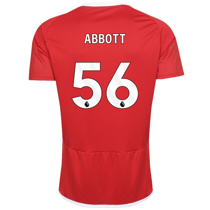 Kinder Zach Abbott #56 Rot Heimtrikot Trikot 2023/24 T-Shirt Österreich