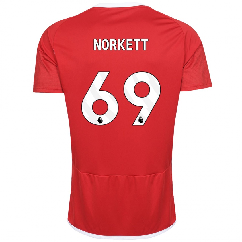 Kinder Manni Norkett #69 Rot Heimtrikot Trikot 2023/24 T-Shirt Österreich