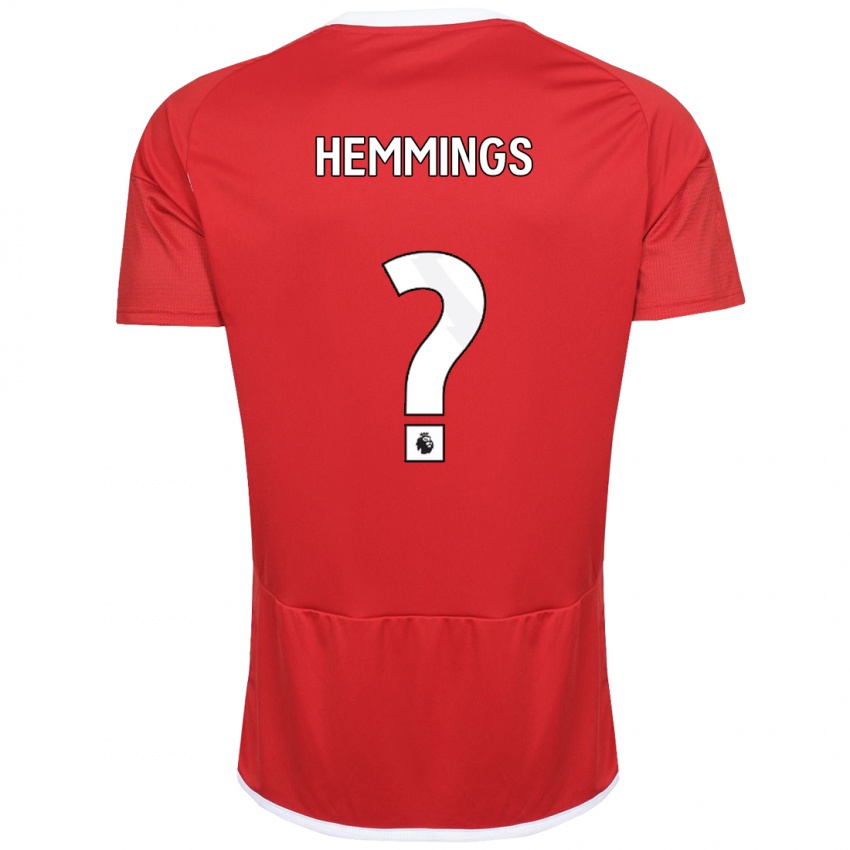 Kinder George Hemmings #0 Rot Heimtrikot Trikot 2023/24 T-Shirt Österreich