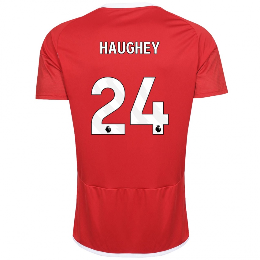 Kinder Ella Haughey #24 Rot Heimtrikot Trikot 2023/24 T-Shirt Österreich