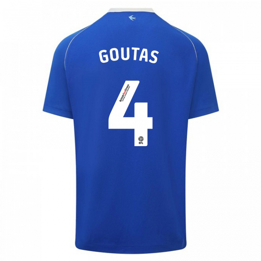 Kinder Dimitrios Goutas #4 Blau Heimtrikot Trikot 2023/24 T-Shirt Österreich