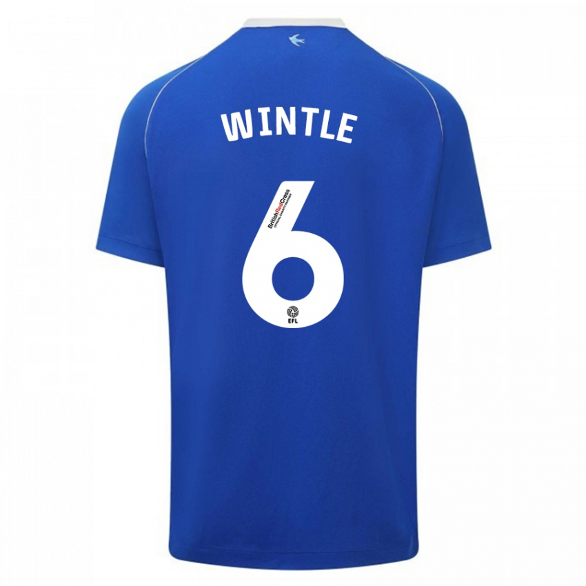 Kinder Ryan Wintle #6 Blau Heimtrikot Trikot 2023/24 T-Shirt Österreich