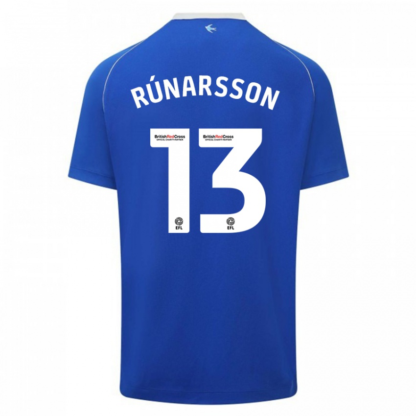 Kinder Runar Alex Runarsson #13 Blau Heimtrikot Trikot 2023/24 T-Shirt Österreich