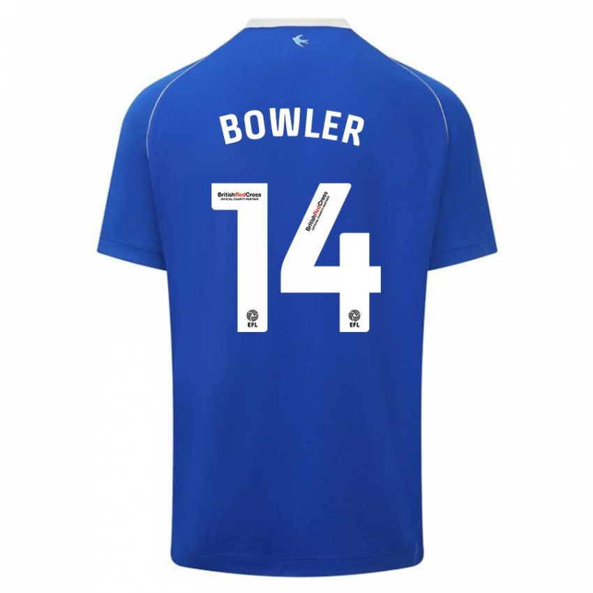 Kinder Josh Bowler #14 Blau Heimtrikot Trikot 2023/24 T-Shirt Österreich