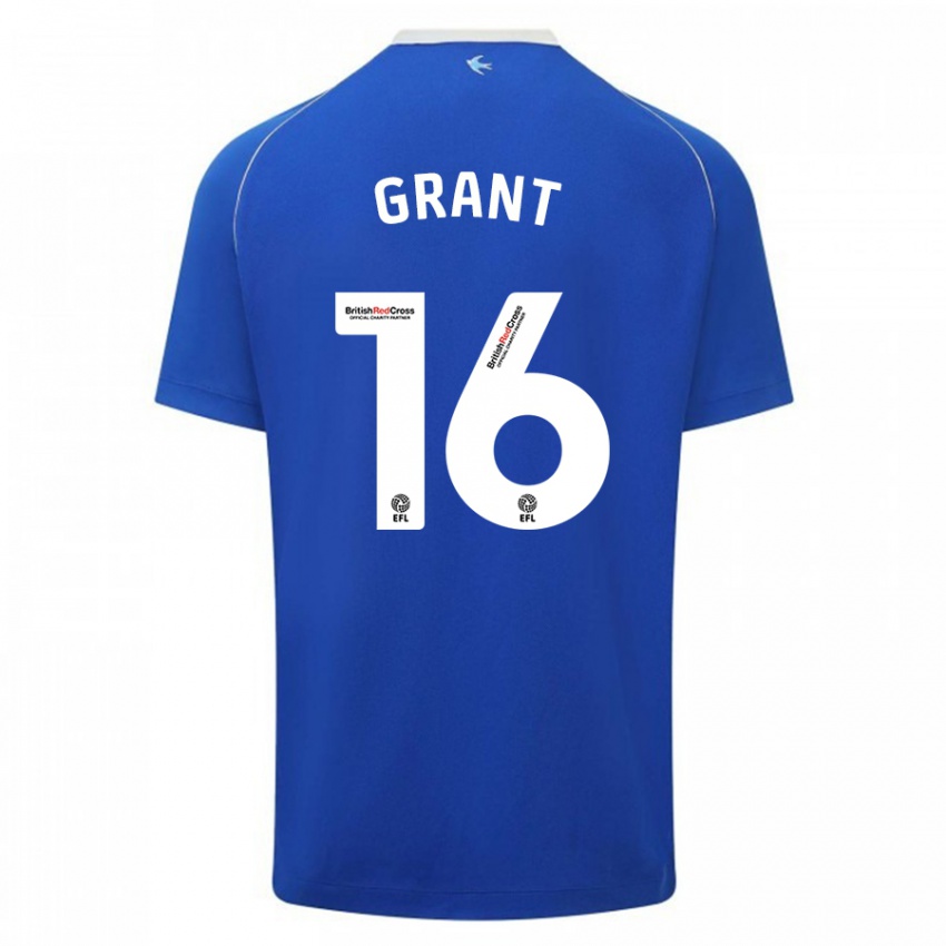 Kinder Karlan Grant #16 Blau Heimtrikot Trikot 2023/24 T-Shirt Österreich