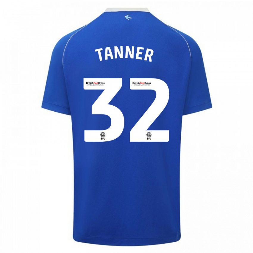 Kinder Ollie Tanner #32 Blau Heimtrikot Trikot 2023/24 T-Shirt Österreich