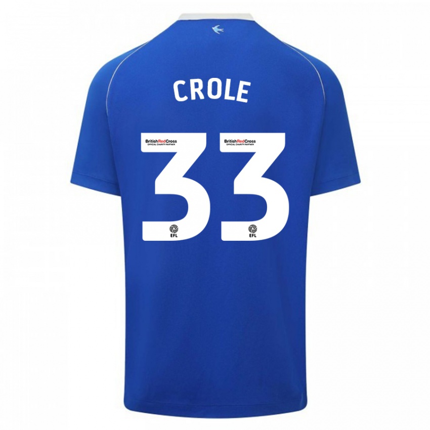 Kinder James Crole #33 Blau Heimtrikot Trikot 2023/24 T-Shirt Österreich