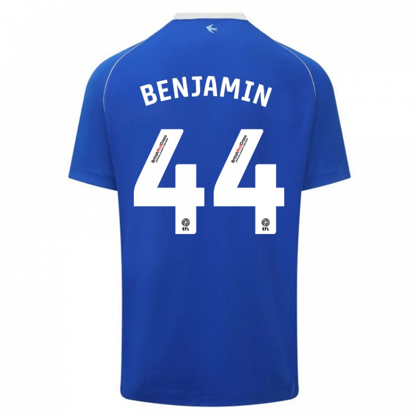 Kinder Xavier Benjamin #44 Blau Heimtrikot Trikot 2023/24 T-Shirt Österreich