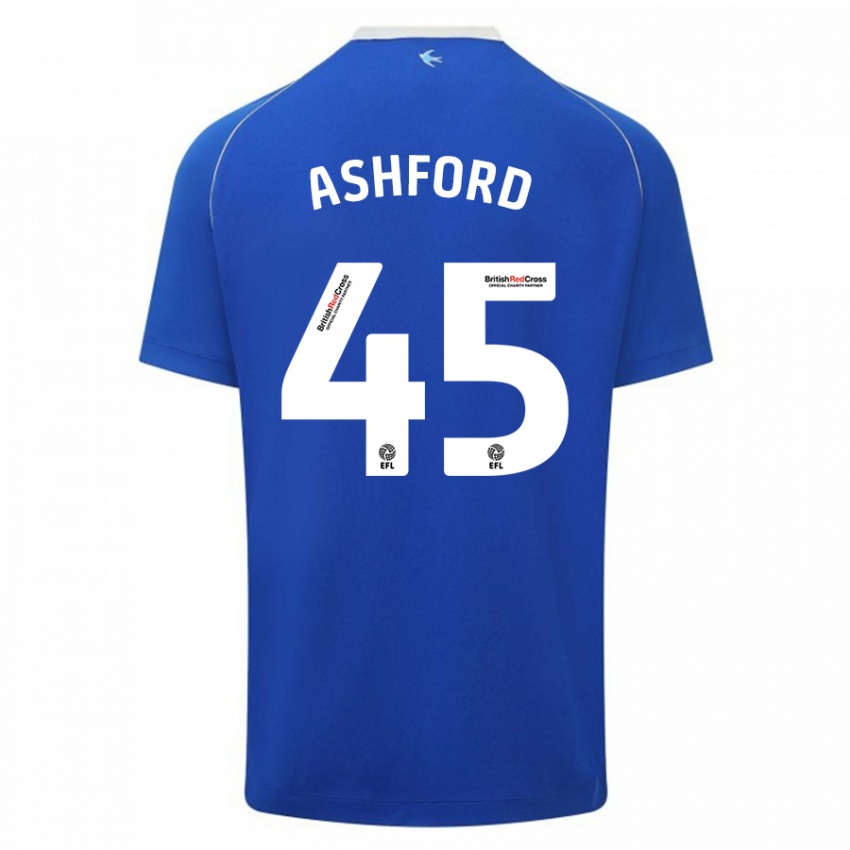 Kinder Cian Ashford #45 Blau Heimtrikot Trikot 2023/24 T-Shirt Österreich